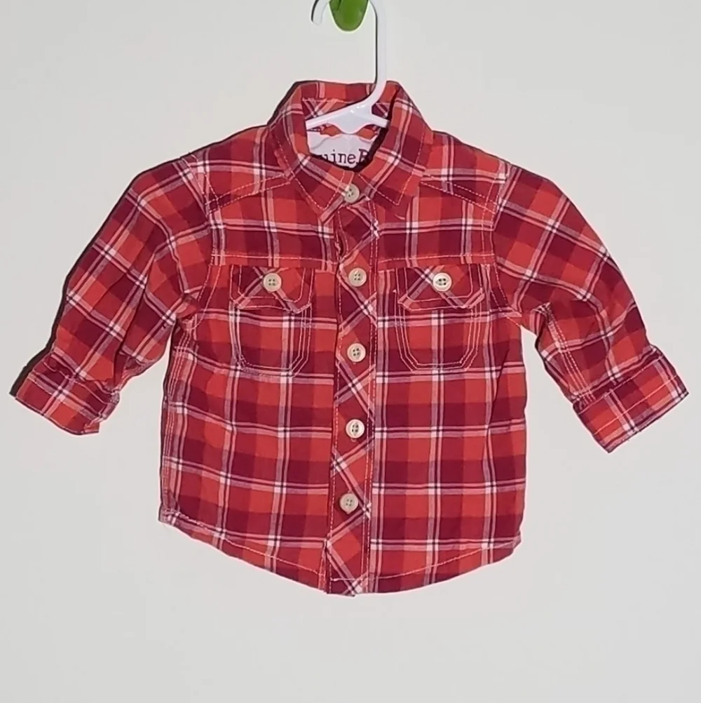 Oshkosh Genuine Kids Fall Button Down Polo 3m